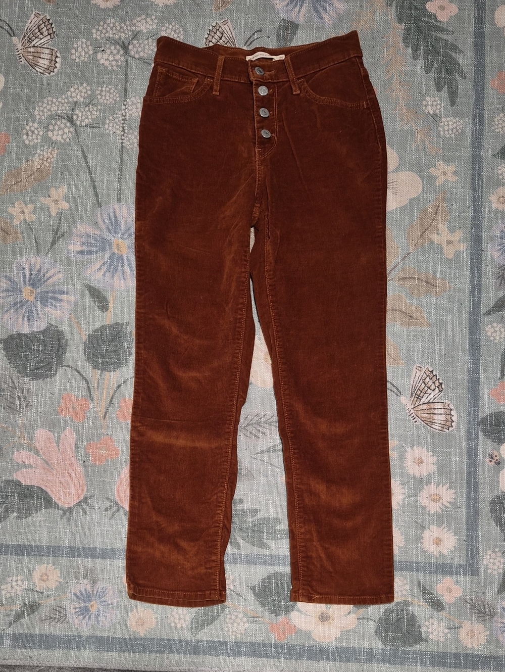 Levi's High-Waist Button-Fly Corduroy Jeans